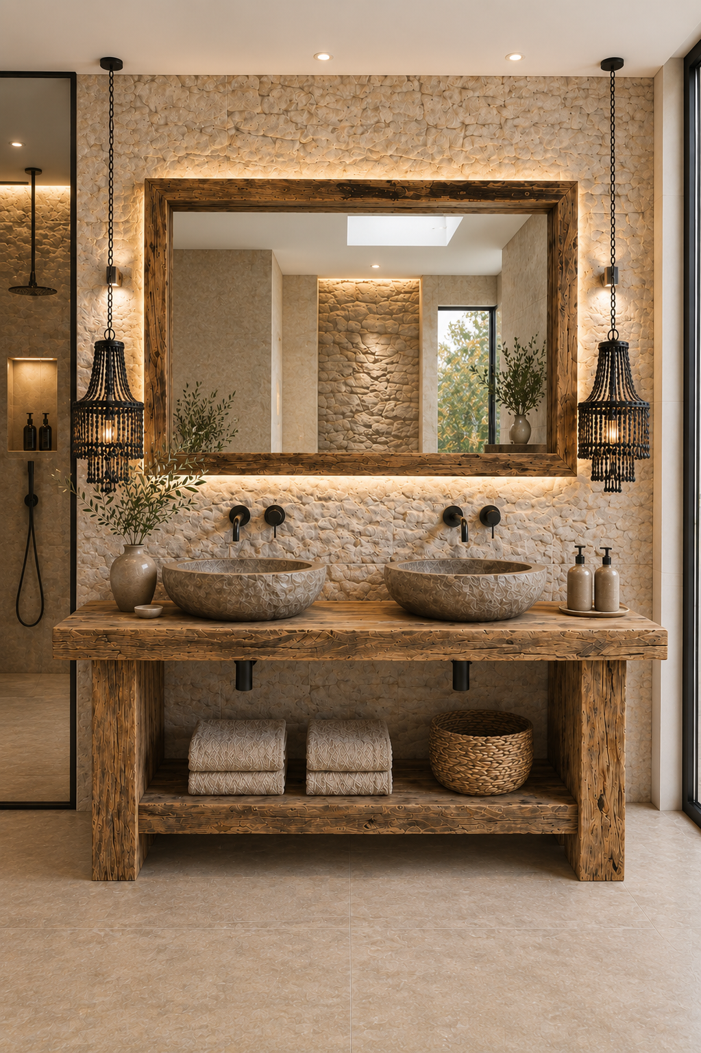 MUEBLE DE LAVABO RÚSTICO OAK