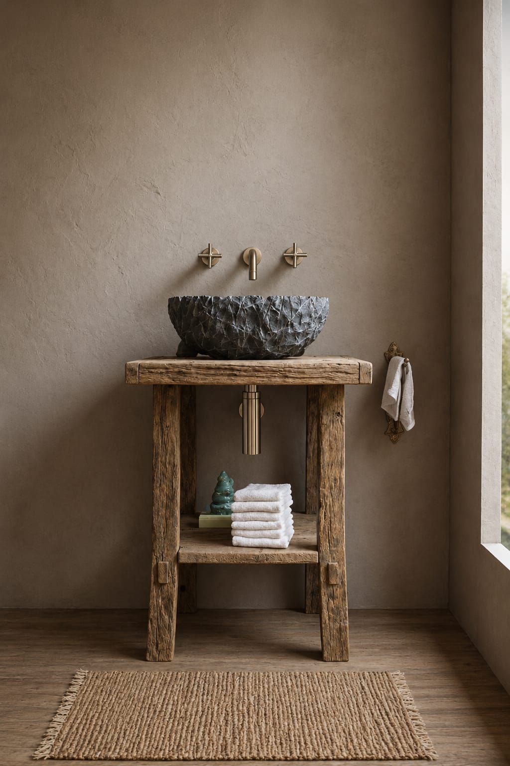 MUEBLE LAVABO RÚSTICO ANTIQ